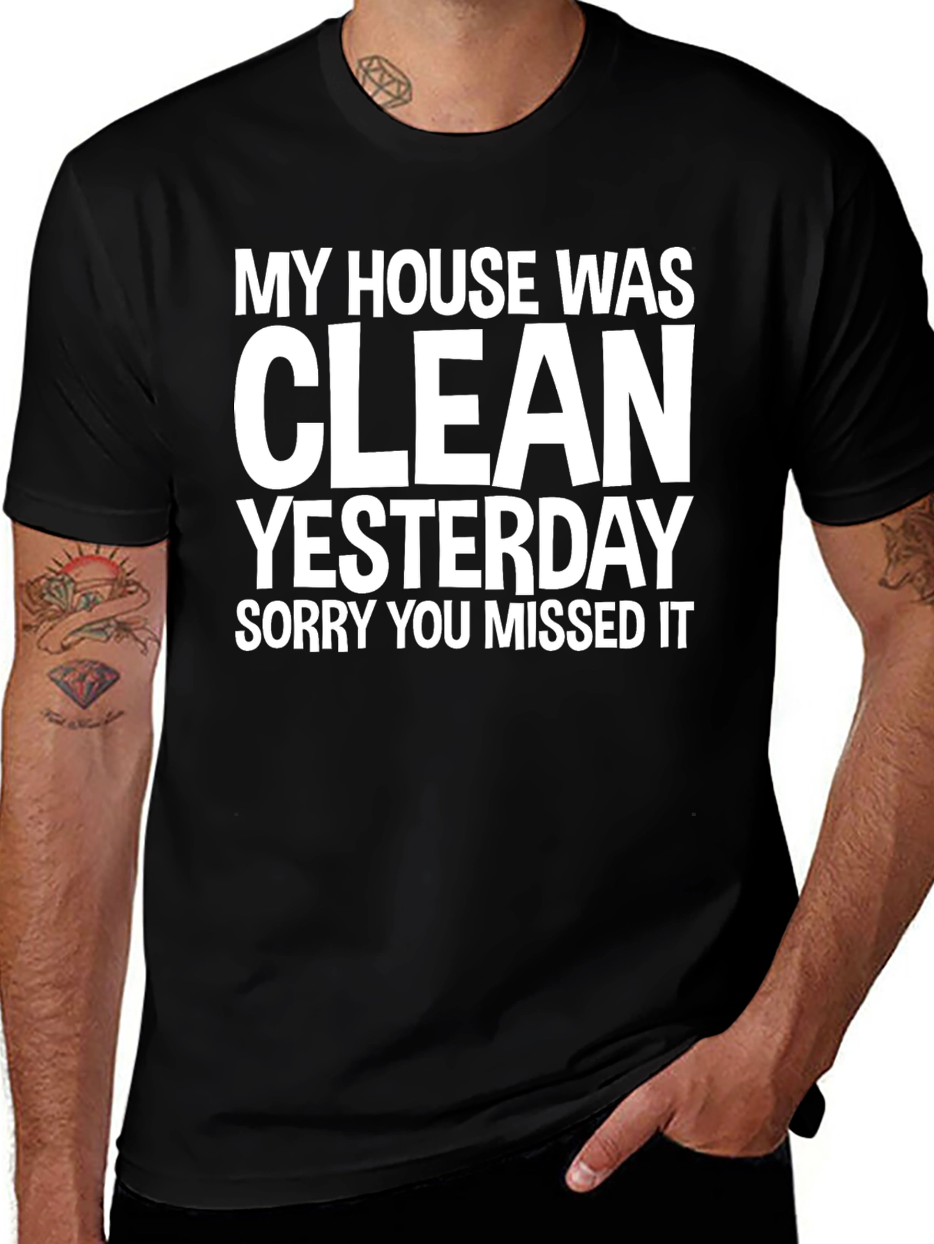 Funny Clean Yesterday Graphic Tee