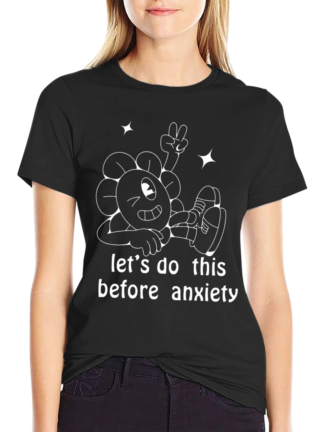 Lets Do This Black Graphic Tee