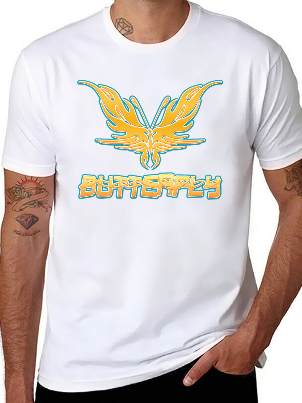 Butterfly Graphic Tee - Unique Design