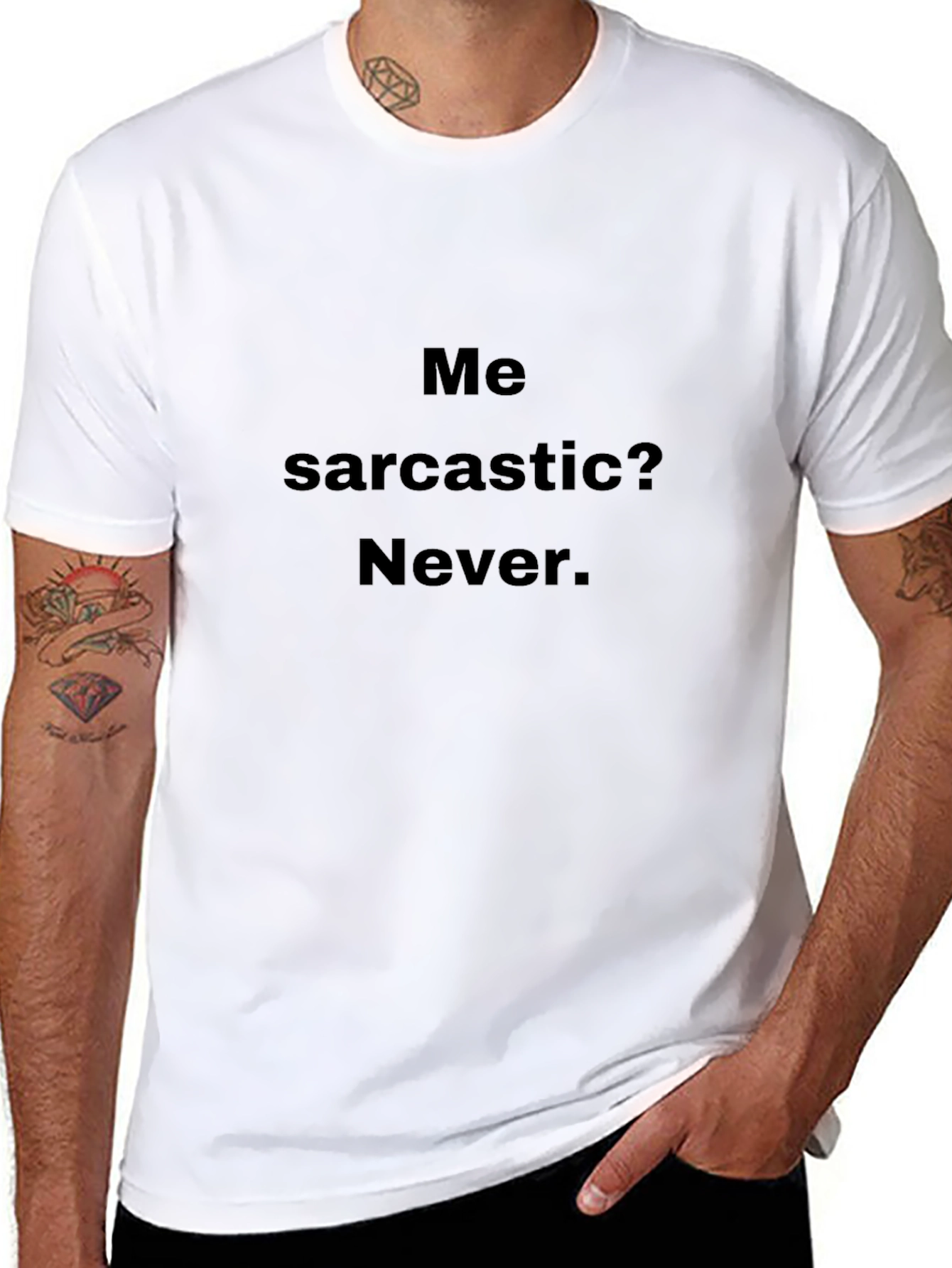 Sarcastic Humor Black T-Shirt