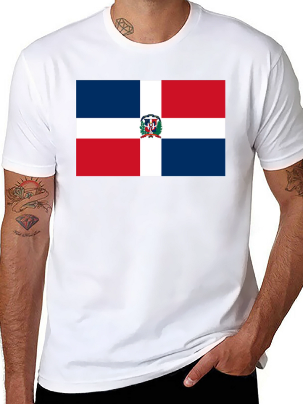Dominican Republic Flag Graphic Tee