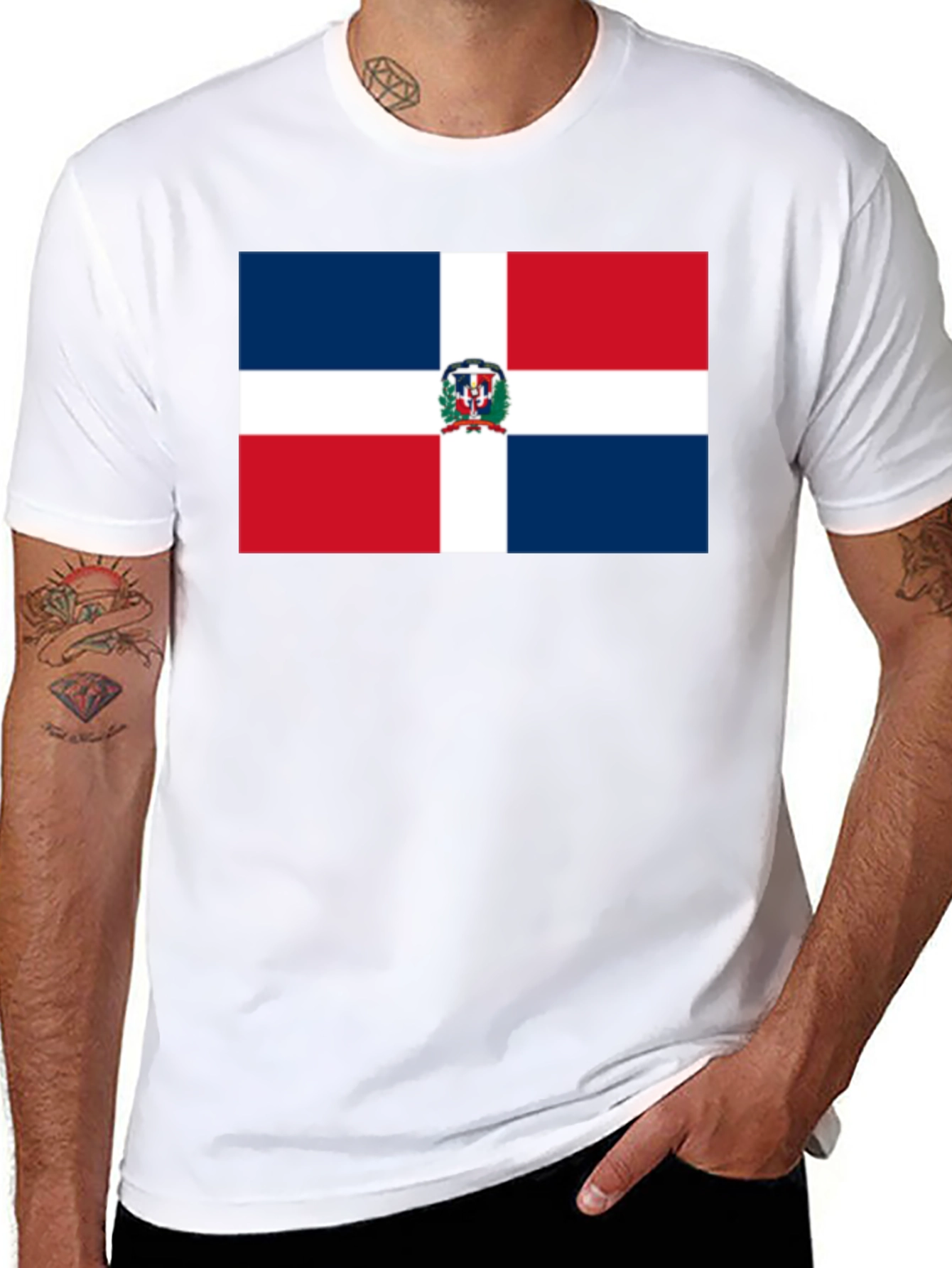 Dominican Republic Flag Graphic Tee