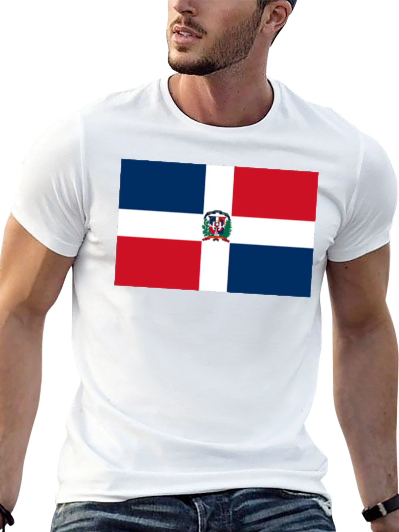 Dominican Republic Flag Graphic Tee