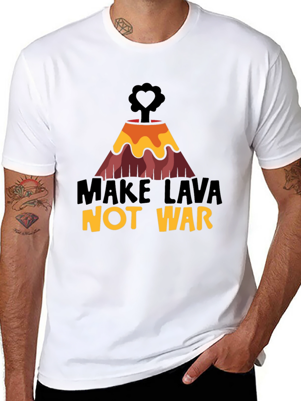 Make Lava Not War Graphic Tee
