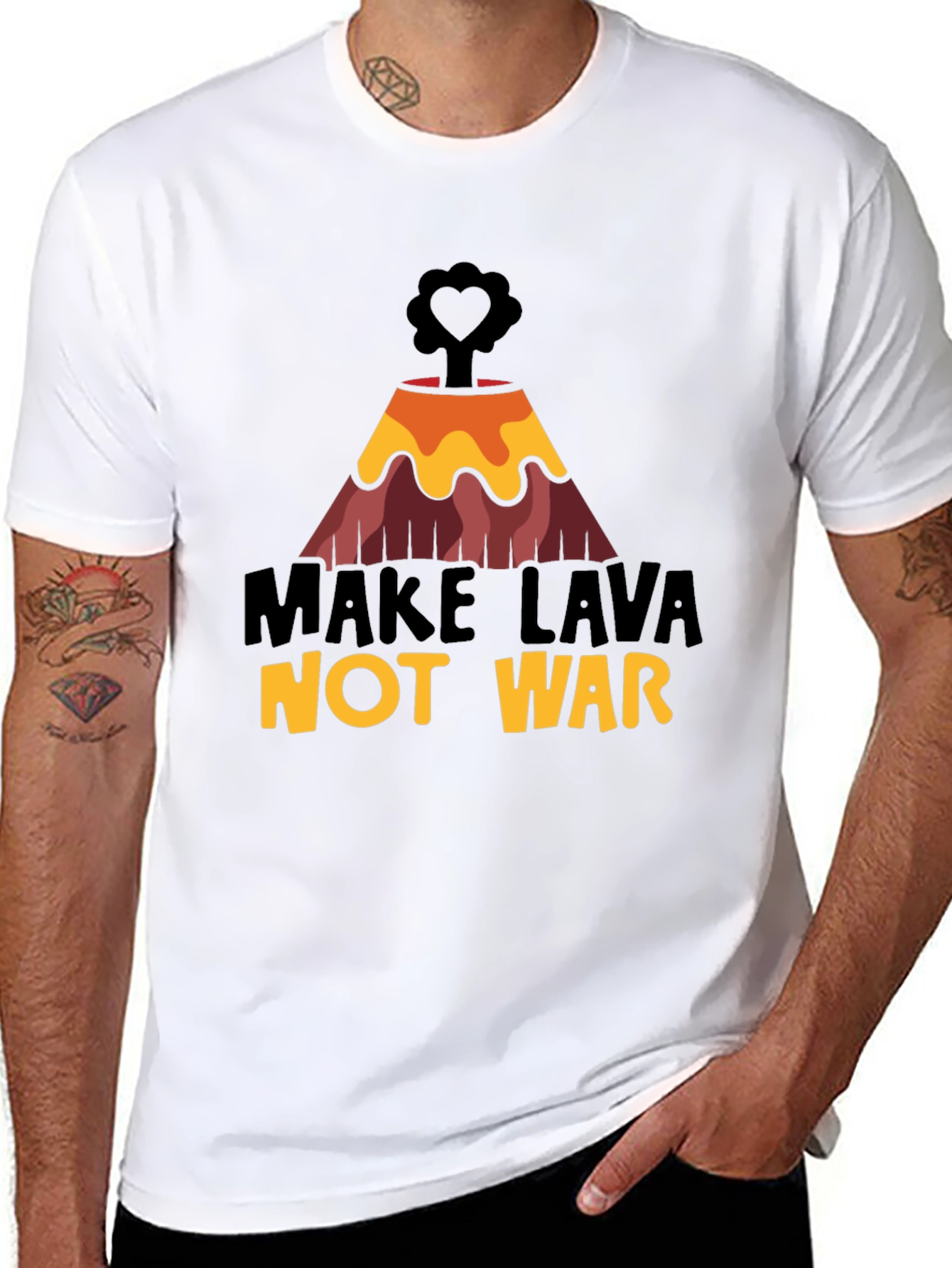 Make Lava Not War Graphic Tee