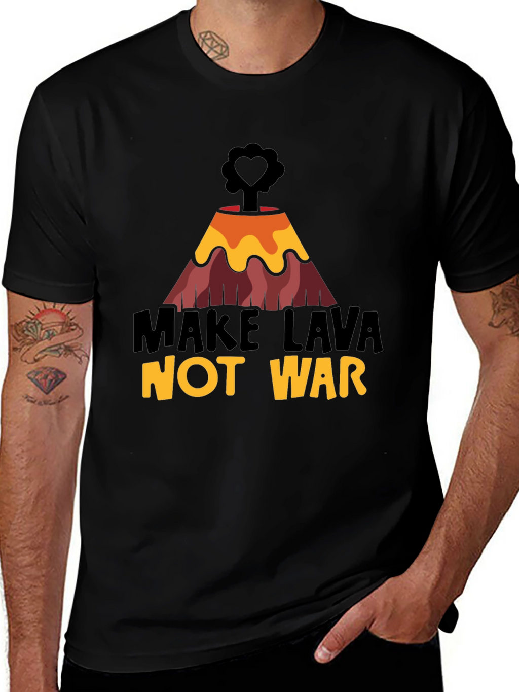 Make Lava Not War Graphic Tee