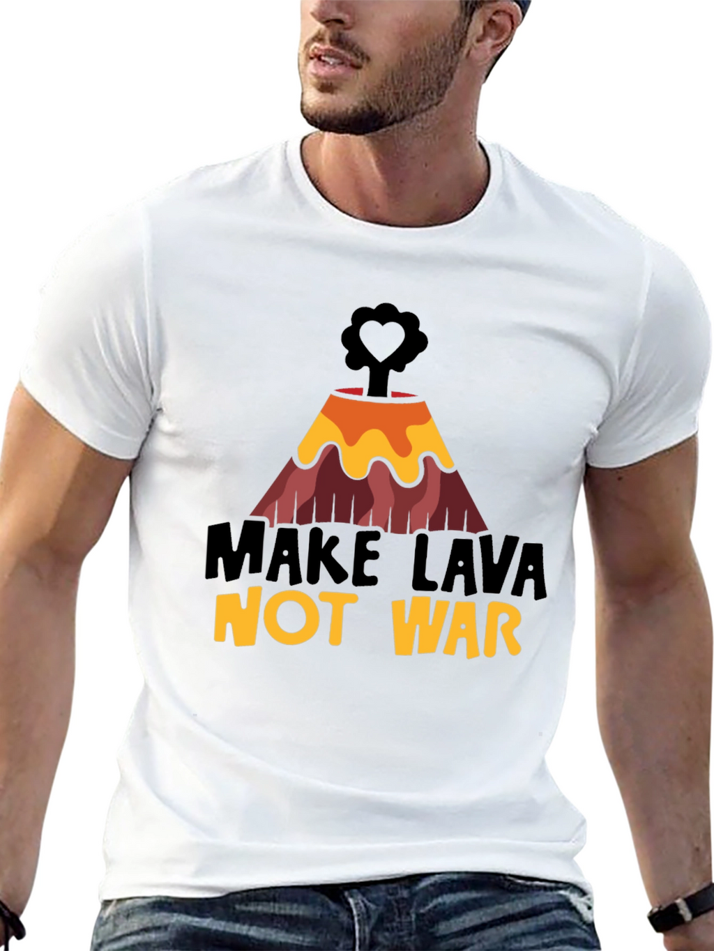 Make Lava Not War Graphic Tee