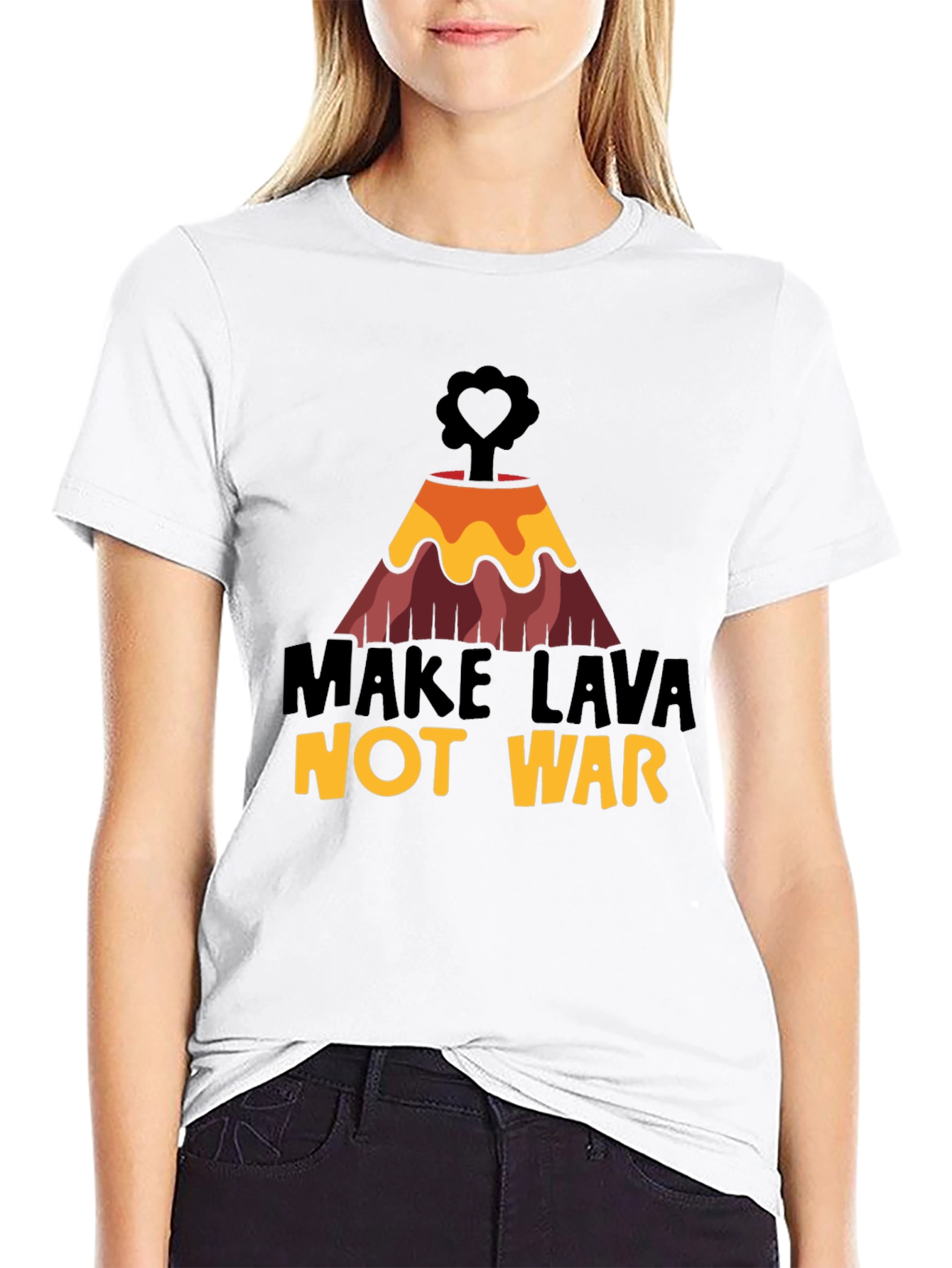 Make Lava Not War Graphic Tee