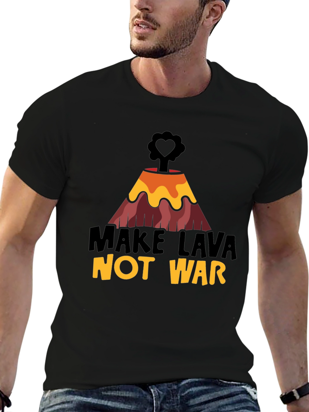 Make Lava Not War Graphic Tee