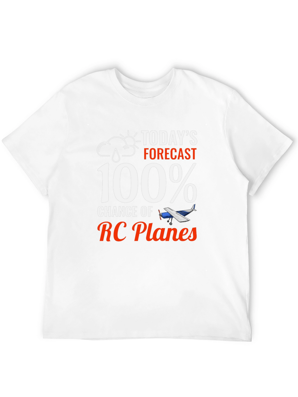 Funny RC Plane T-Shirt - 100% Chance