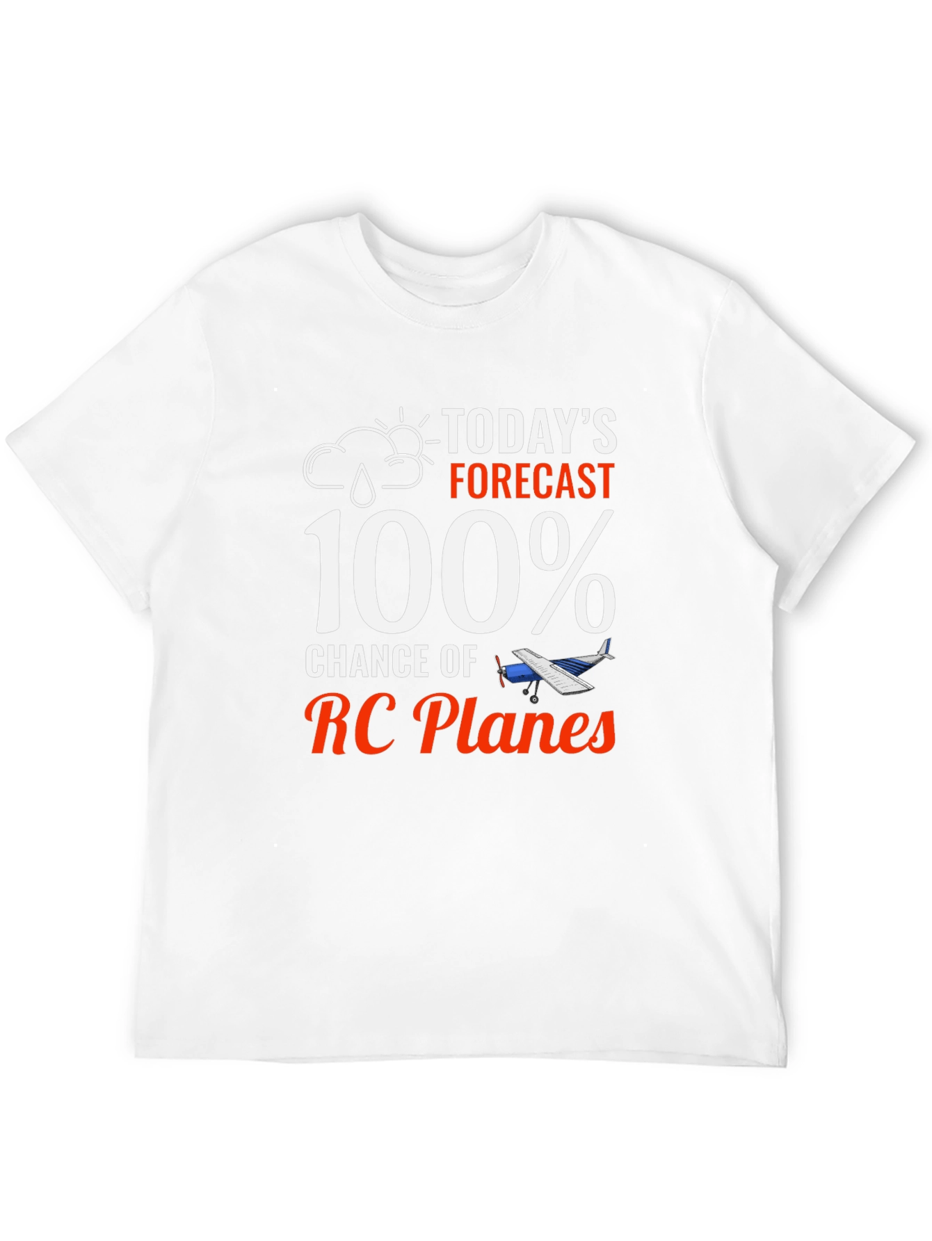 Funny RC Plane T-Shirt - 100% Chance