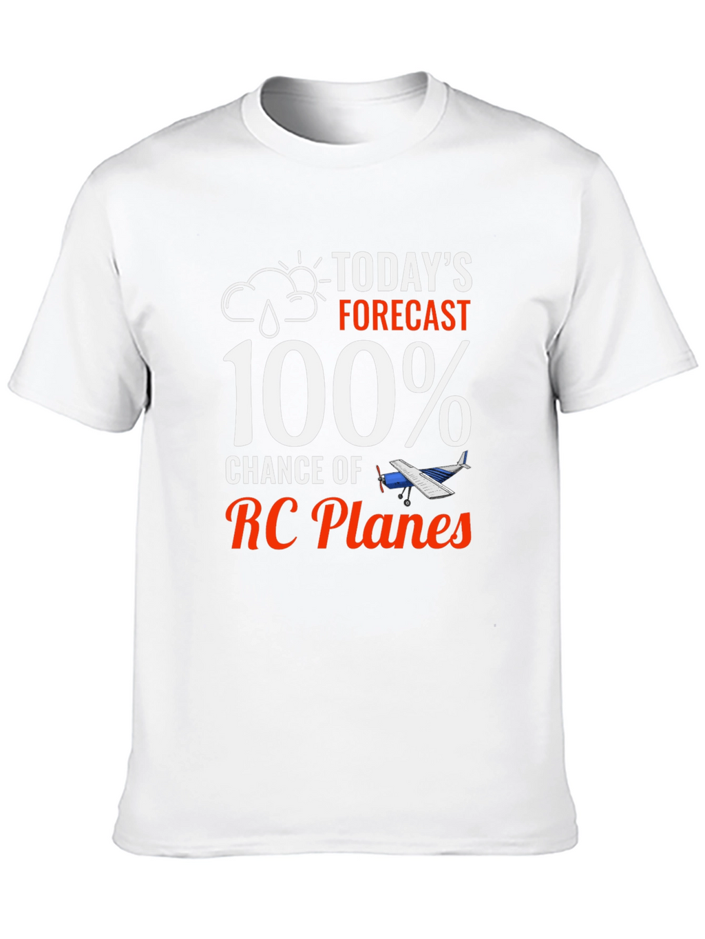 Funny RC Plane T-Shirt - 100% Chance
