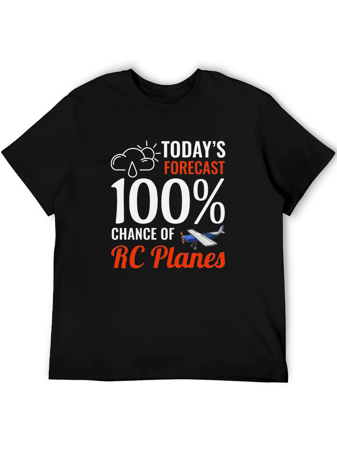 Funny RC Plane T-Shirt - 100% Chance