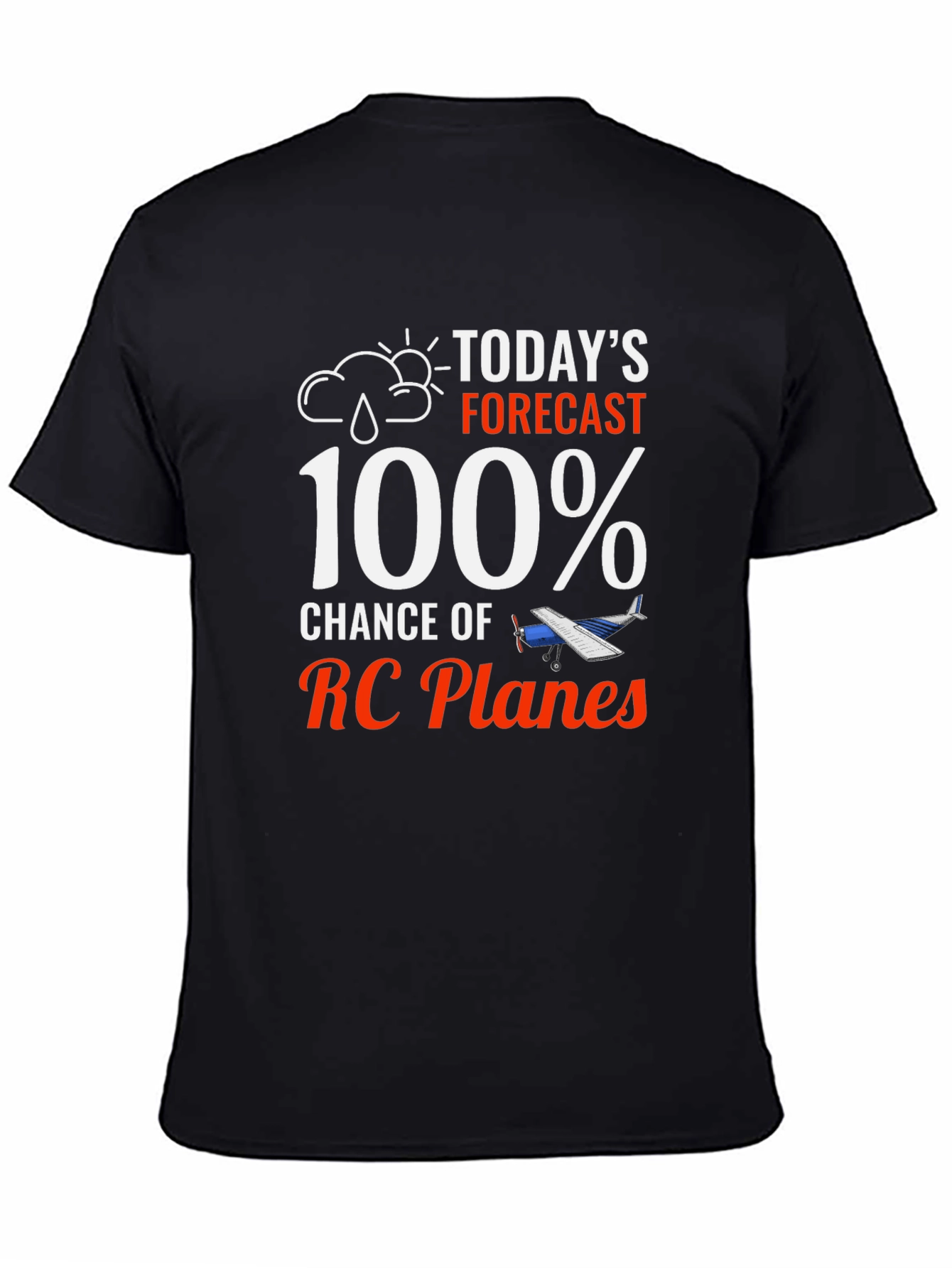 Funny RC Plane T-Shirt - 100% Chance