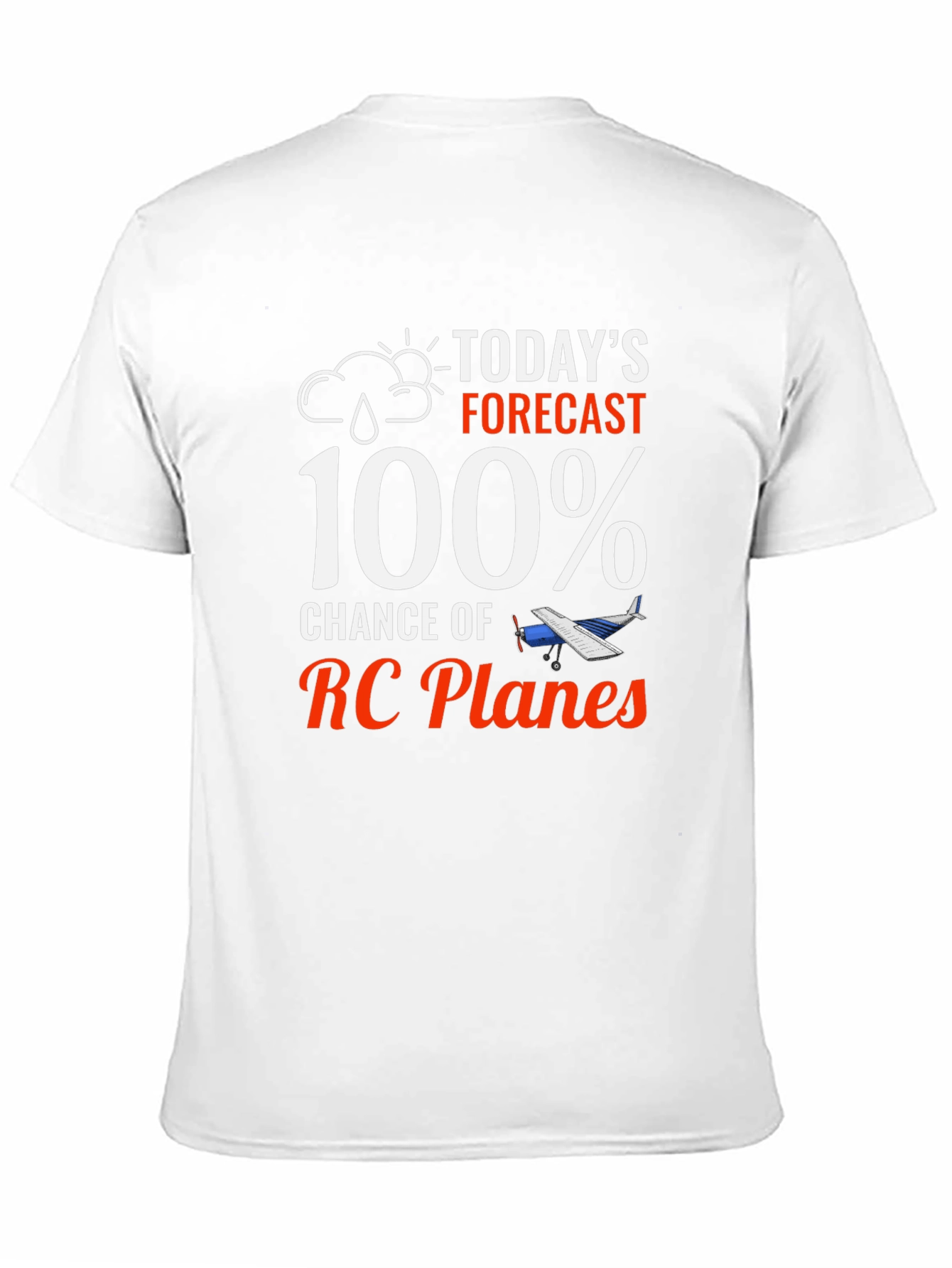 Funny RC Plane T-Shirt - 100% Chance