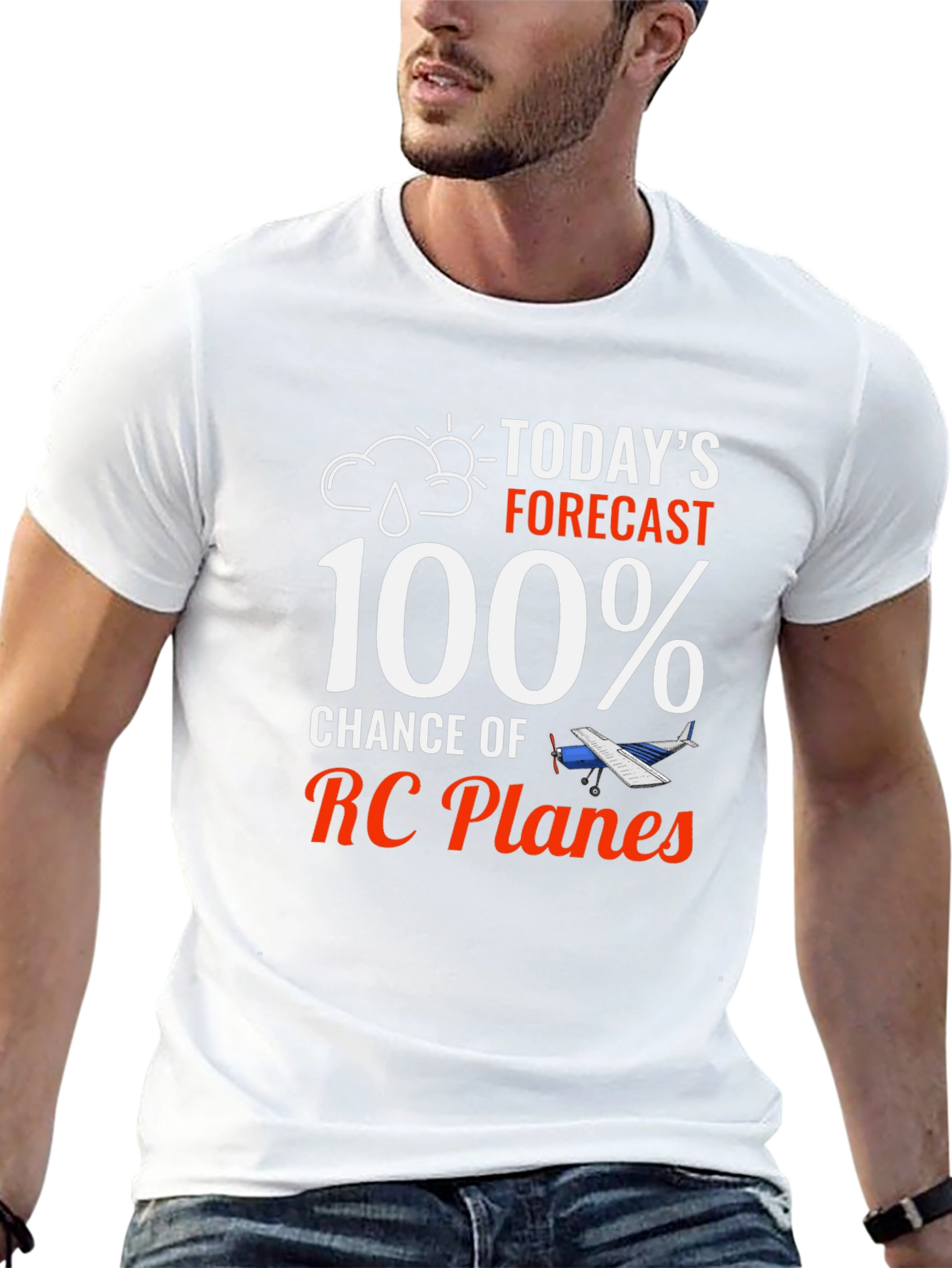 Funny RC Plane T-Shirt - 100% Chance