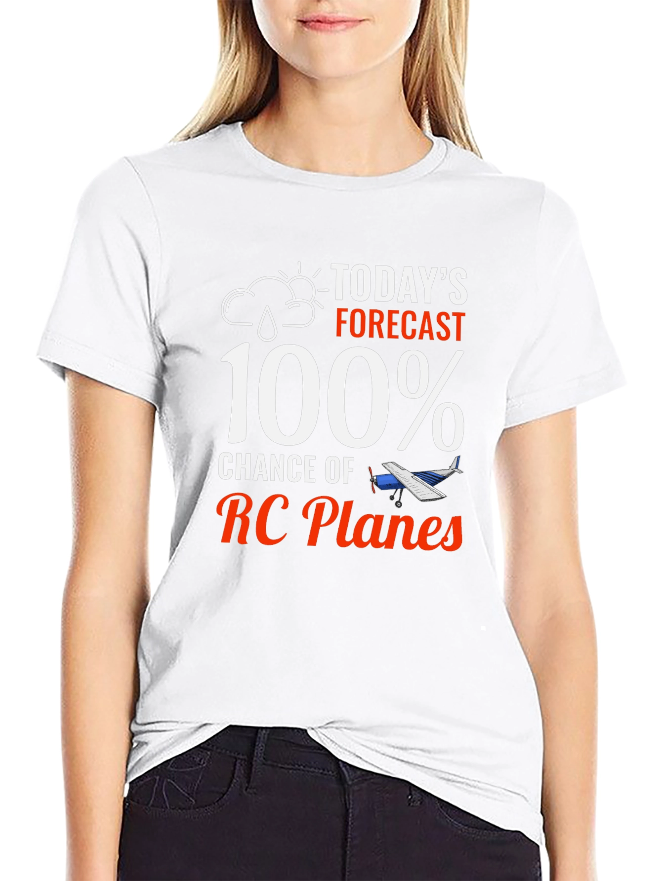 Funny RC Plane T-Shirt - 100% Chance