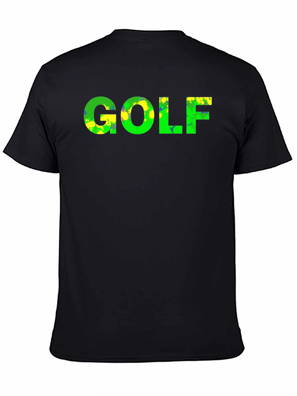 Golf Graphic T-Shirt - Green & Yellow Design