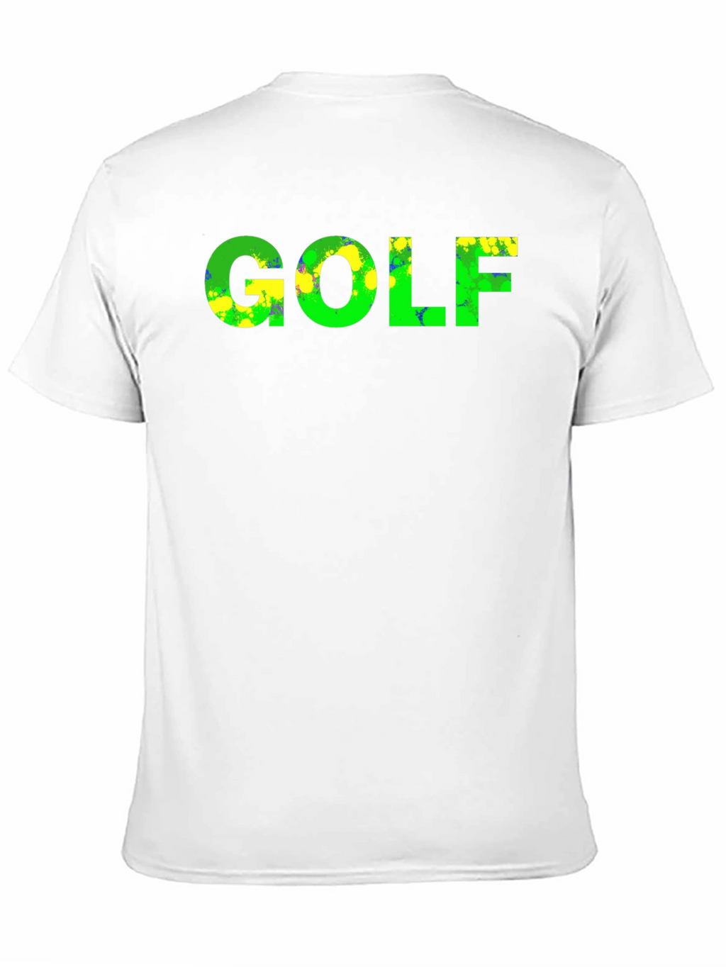 Golf Graphic T-Shirt - Green & Yellow Design