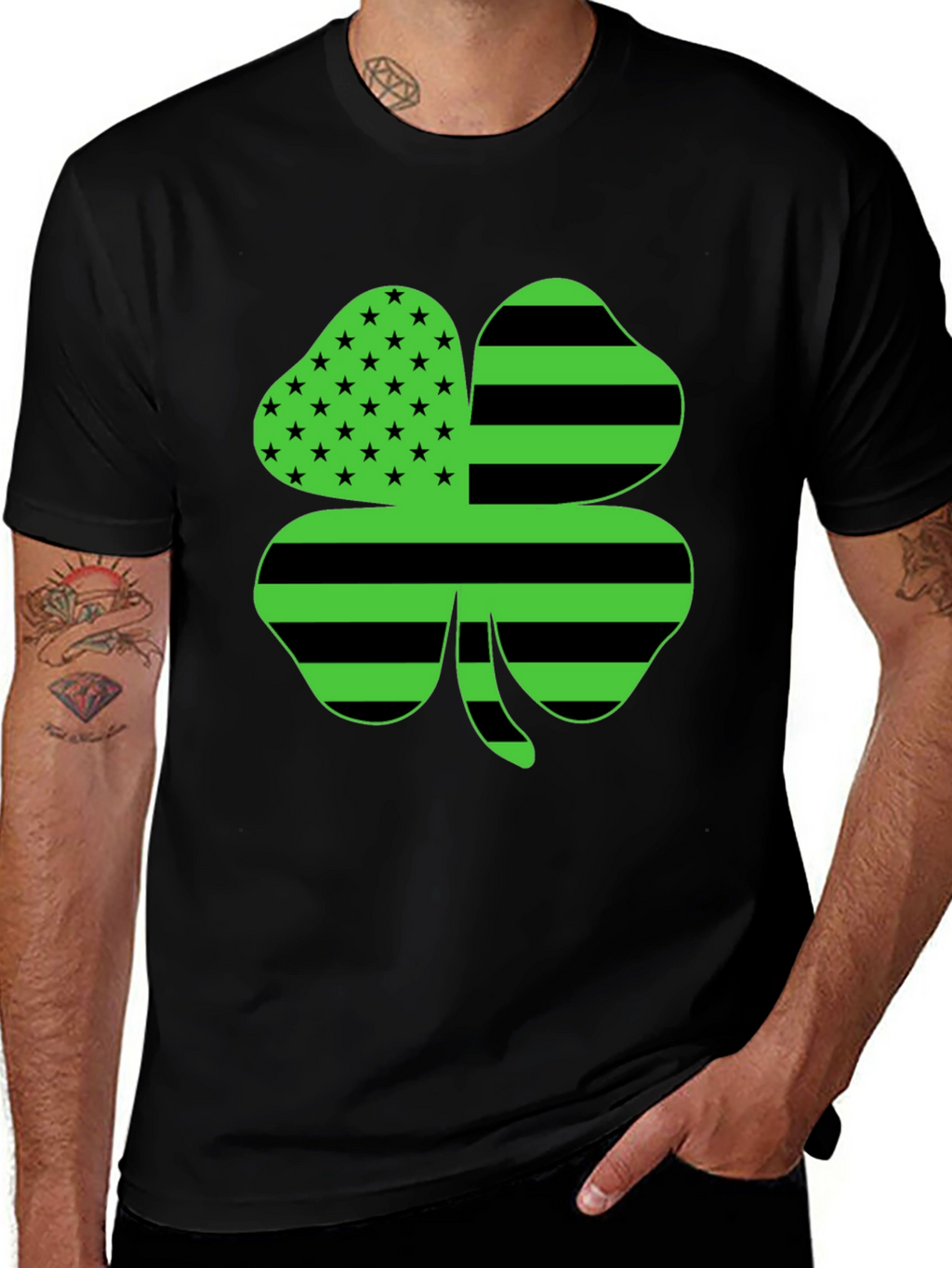 St. Patricks Day Shamrock Novelty Graphic Tee
