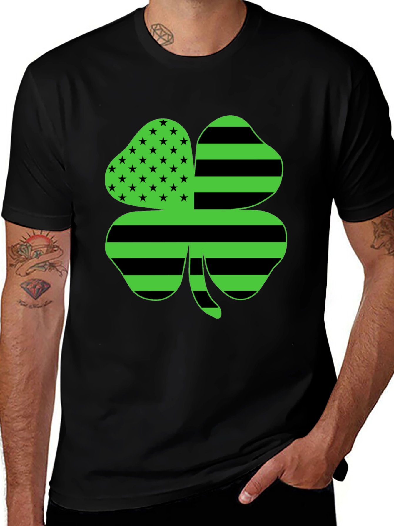 St. Patricks Day Shamrock Novelty Graphic Tee