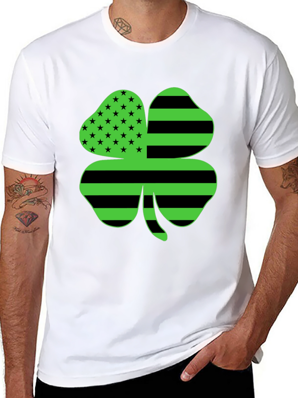 St. Patricks Day Shamrock Novelty Graphic Tee