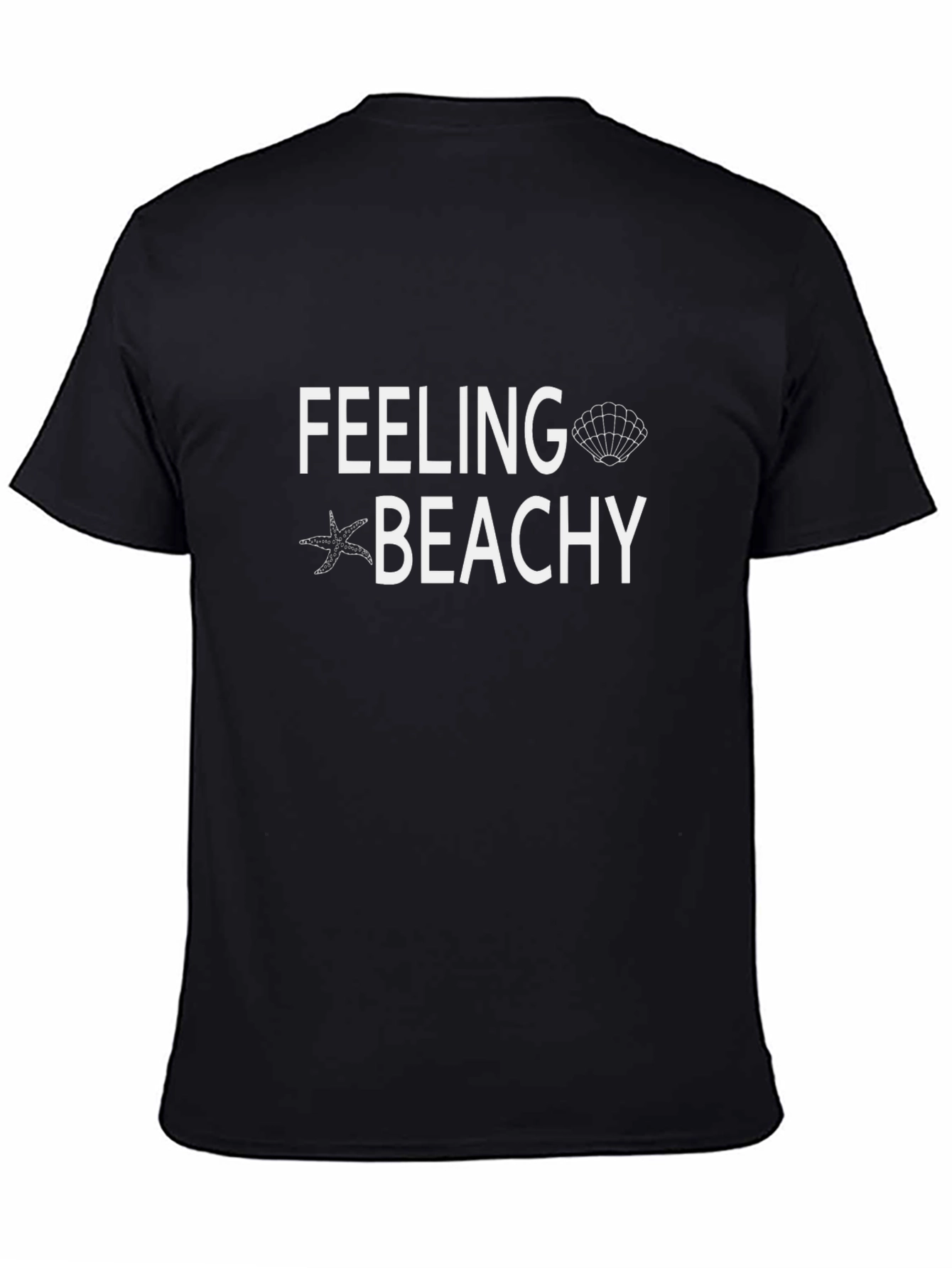 Feeling Beachy Black Graphic Tee - Summer Vibes