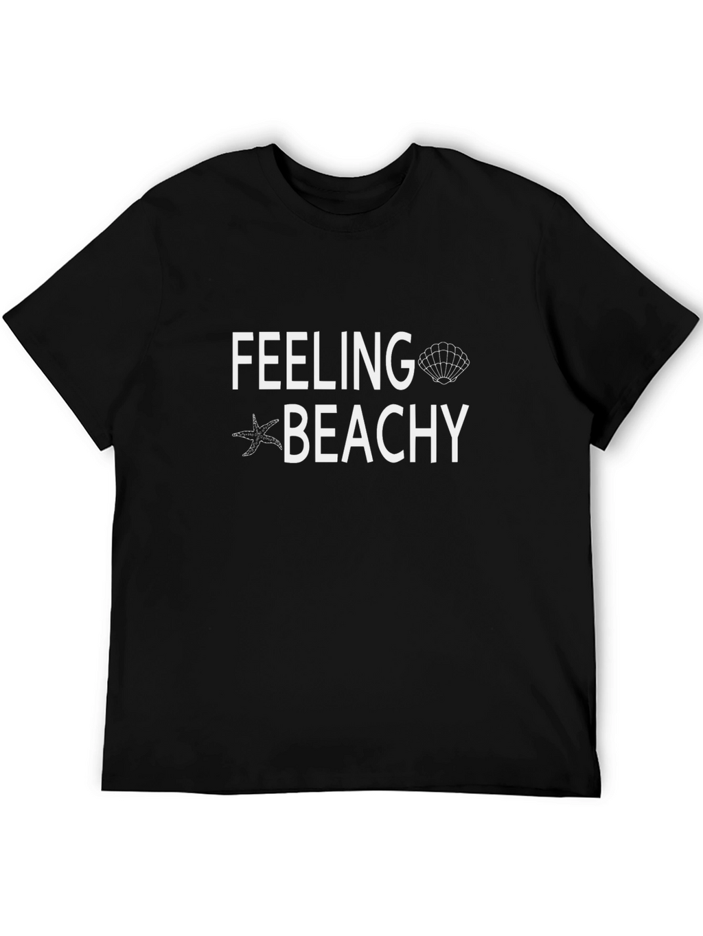Feeling Beachy Black Graphic Tee - Summer Vibes