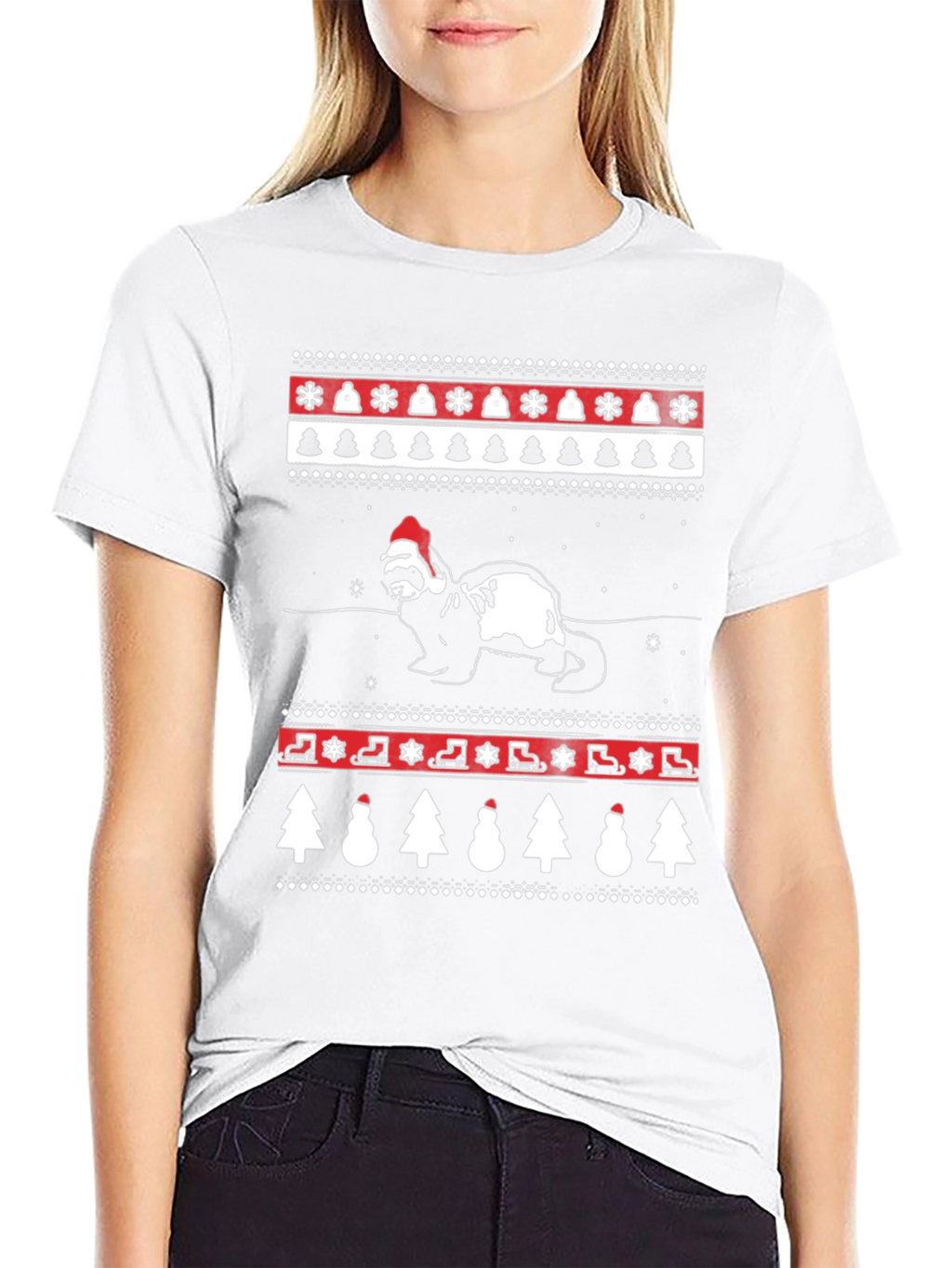 Festive Ferret Christmas T-Shirt