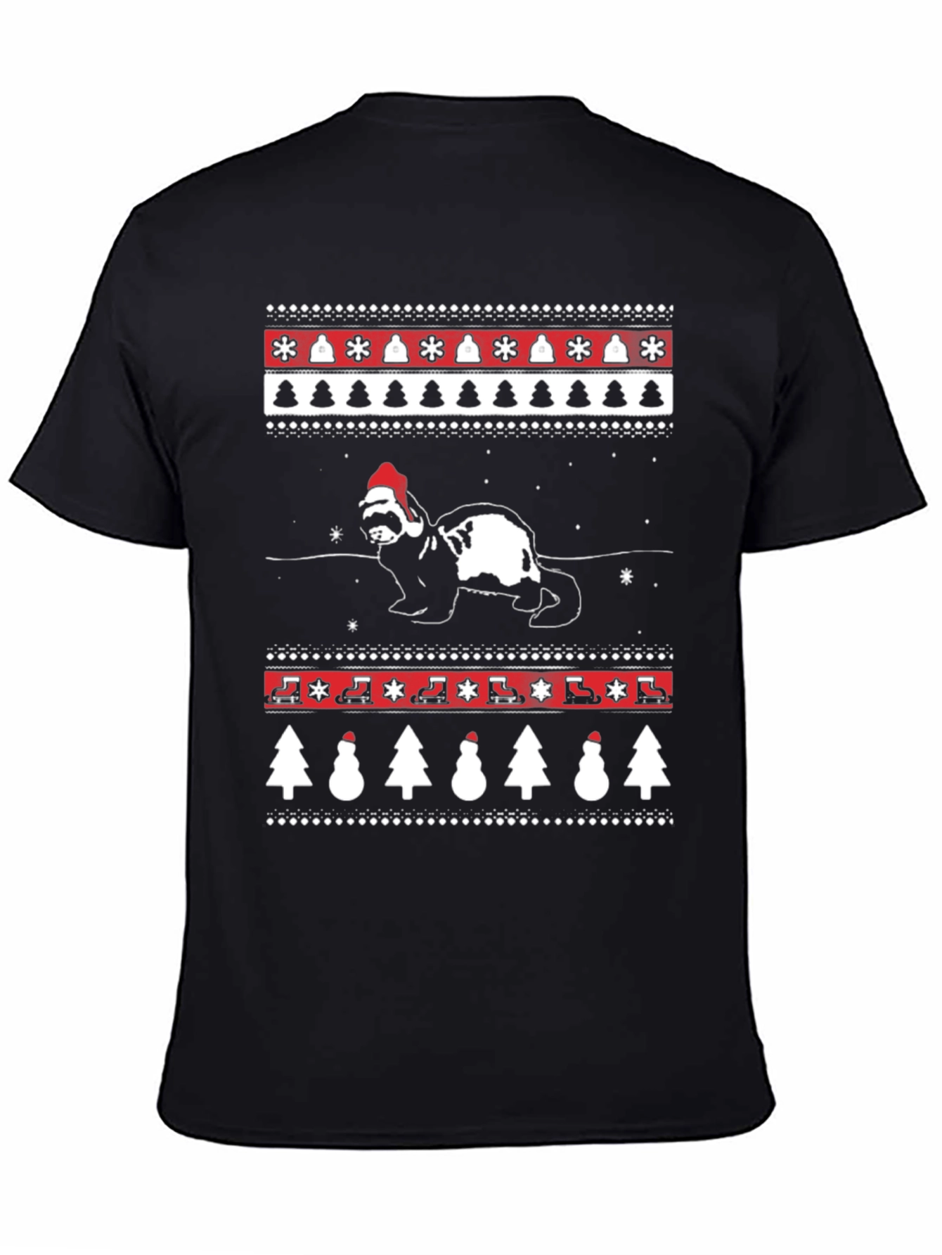 Festive Ferret Christmas T-Shirt