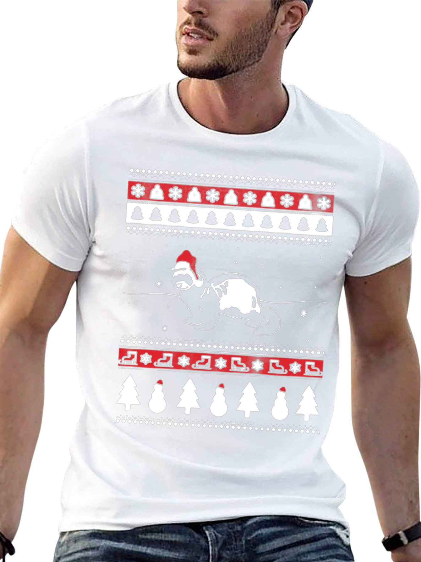 Festive Ferret Christmas T-Shirt