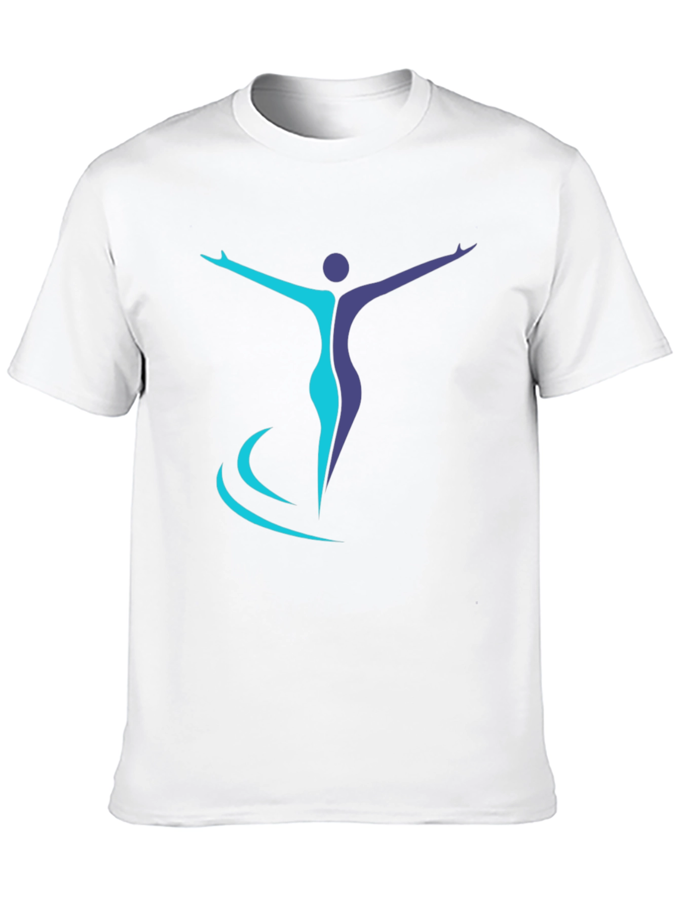 Artistic Figure Graphic Black T-Shirt