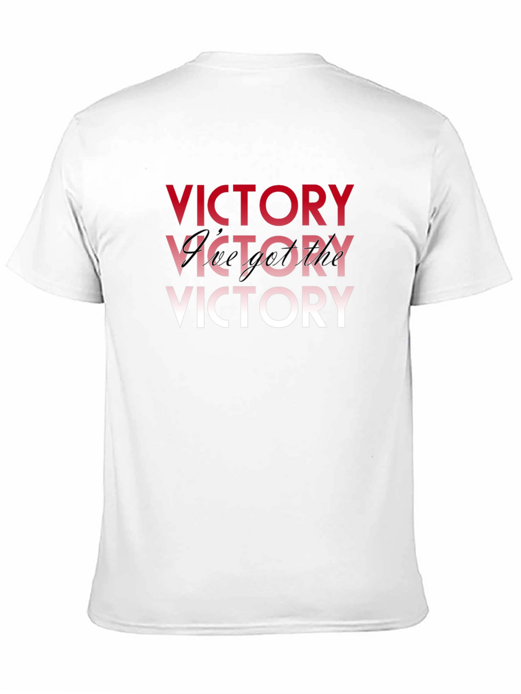 Victory Graphic Print Black T-Shirt