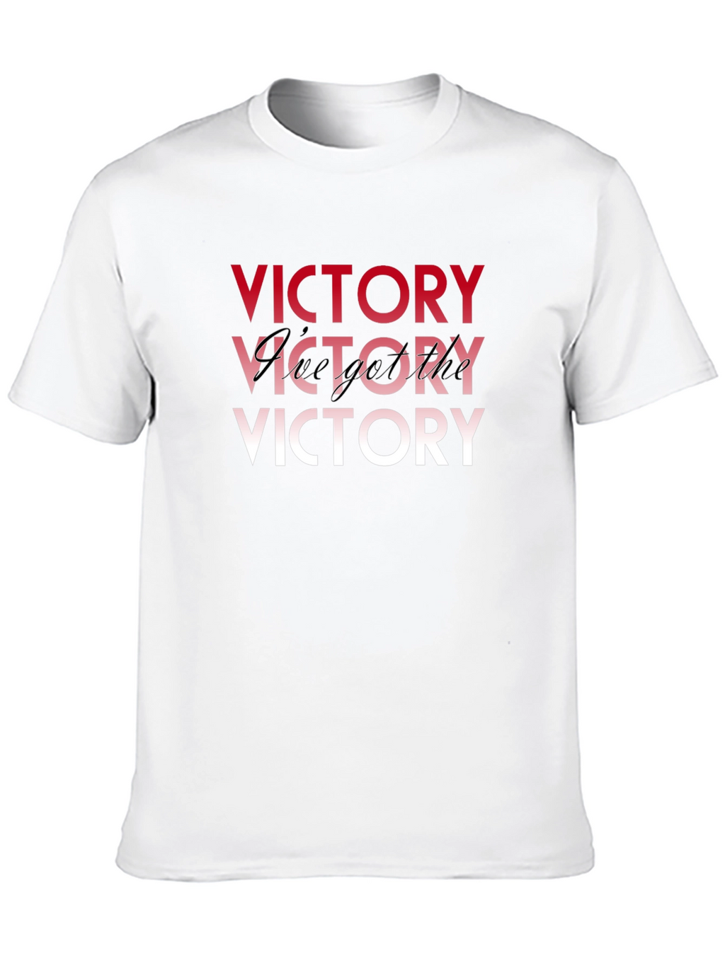 Victory Graphic Print Black T-Shirt
