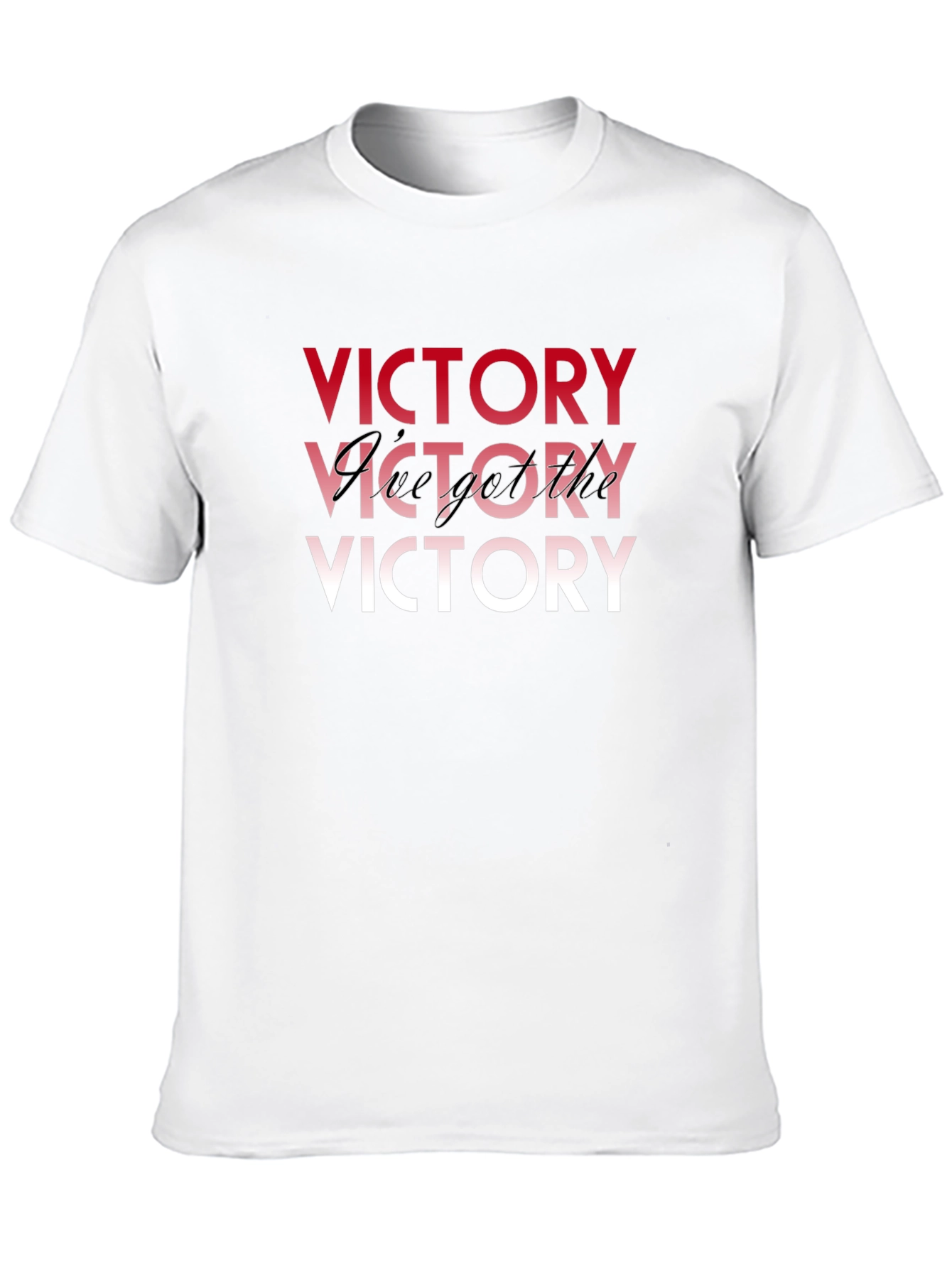 Victory Graphic Print Black T-Shirt
