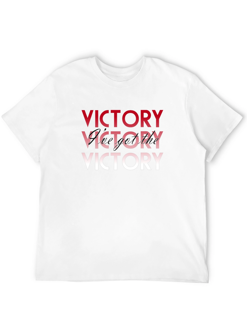 Victory Graphic Print Black T-Shirt