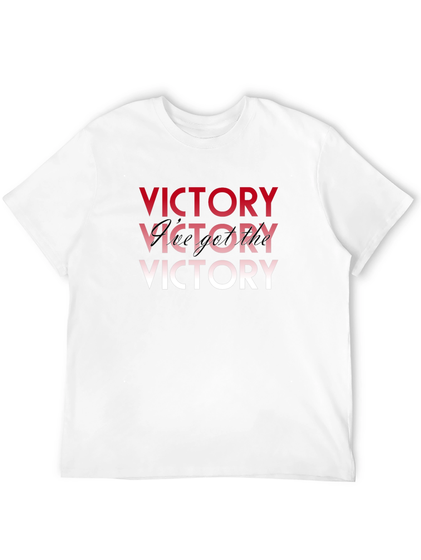 Victory Graphic Print Black T-Shirt