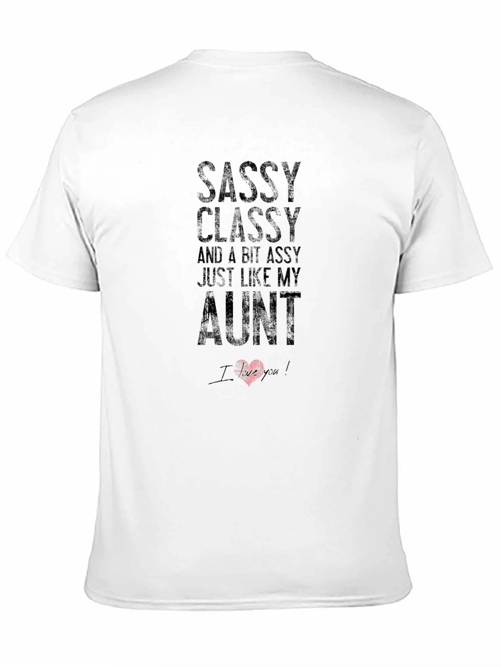 Sassy Classy Aunt Graphic Tee - Black