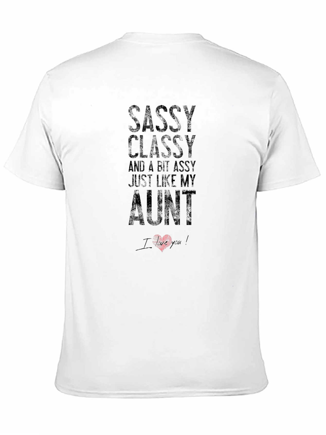 Sassy Classy Aunt Graphic Tee - Black