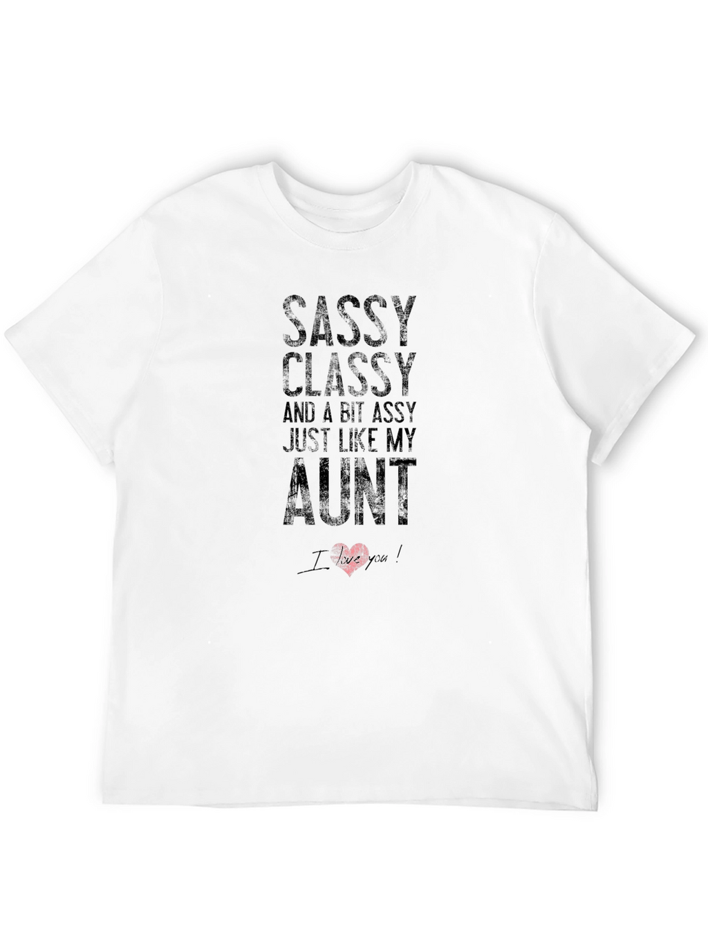 Sassy Classy Aunt Graphic Tee - Black
