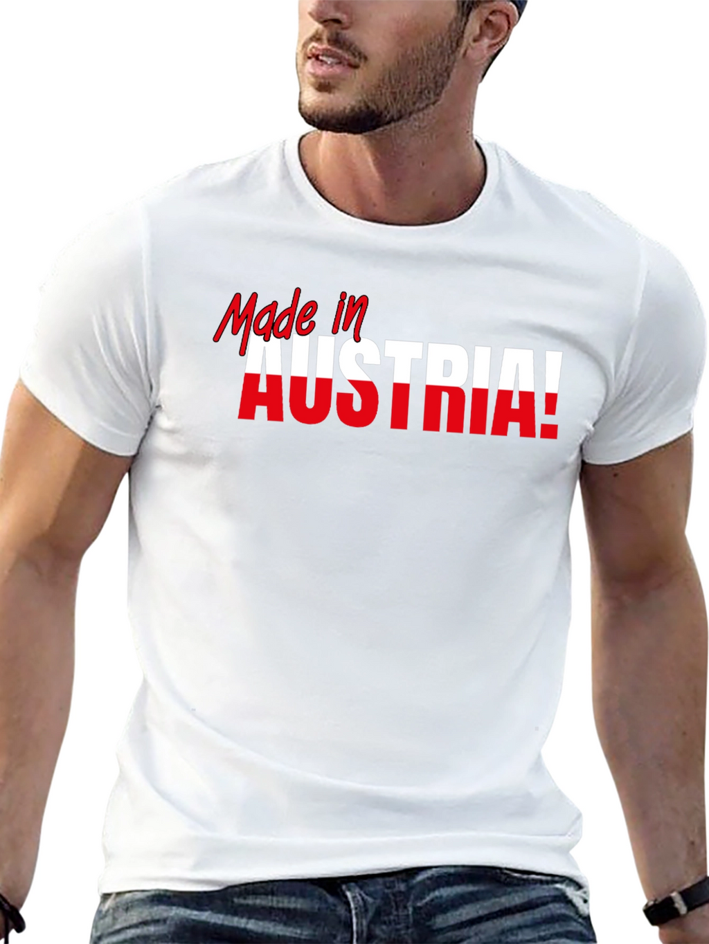Made in Austria T-Shirt Black Cotton
