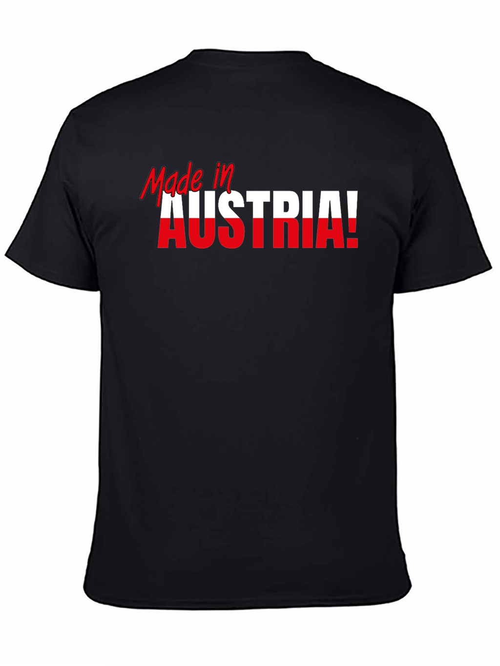 Made in Austria T-Shirt Black Cotton