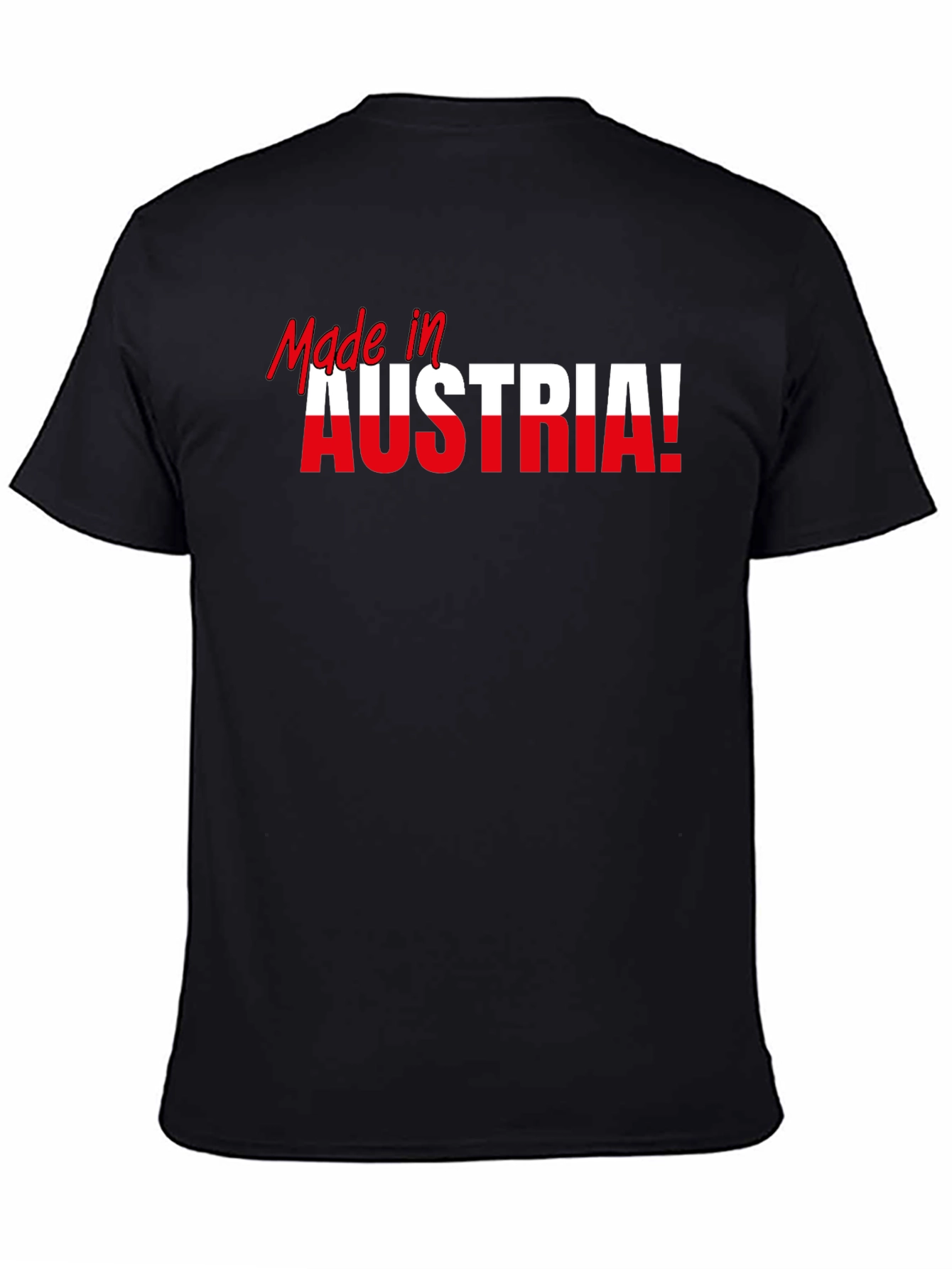 Made in Austria T-Shirt Black Cotton