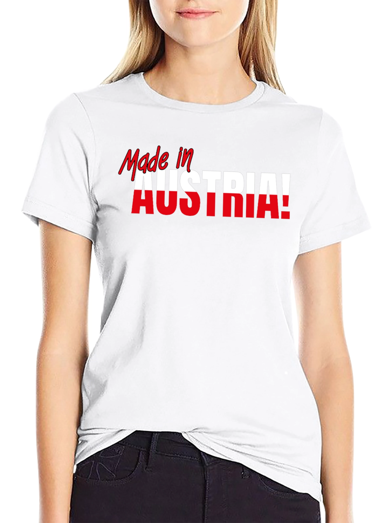 Made in Austria T-Shirt Black Cotton