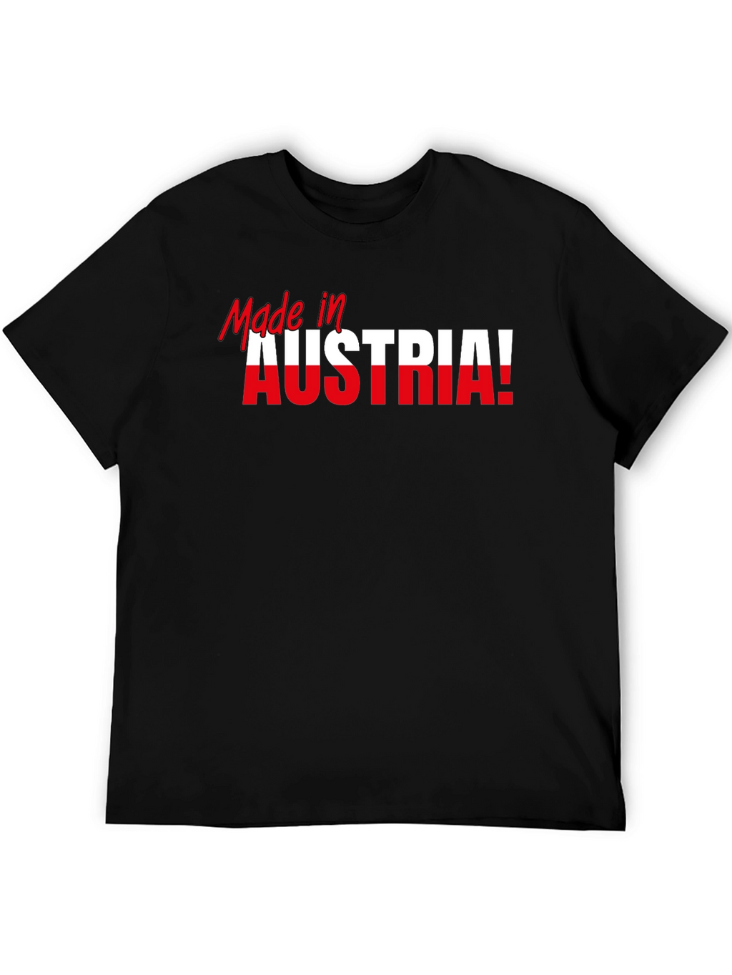 Made in Austria T-Shirt Black Cotton