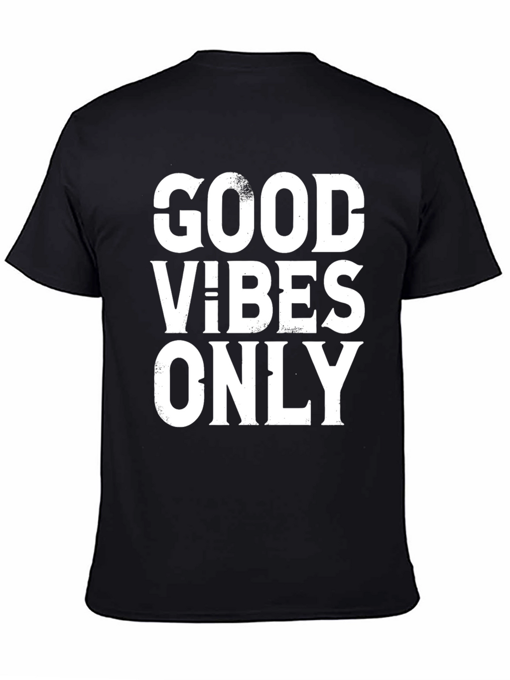 Good Vibes Only Black Graphic T-Shirt
