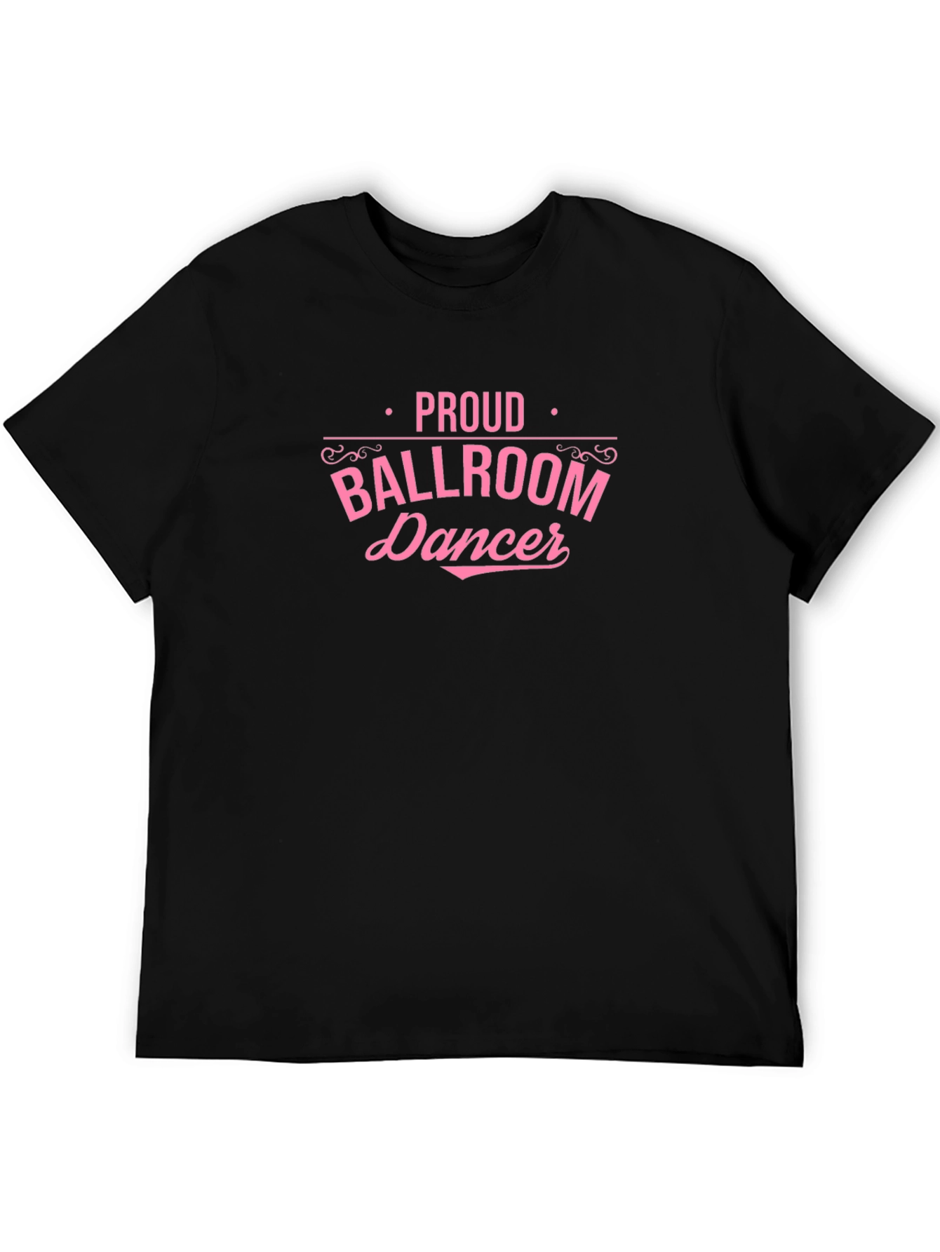 Proud Ballroom Dancer Graphic Tee - Black Cotton