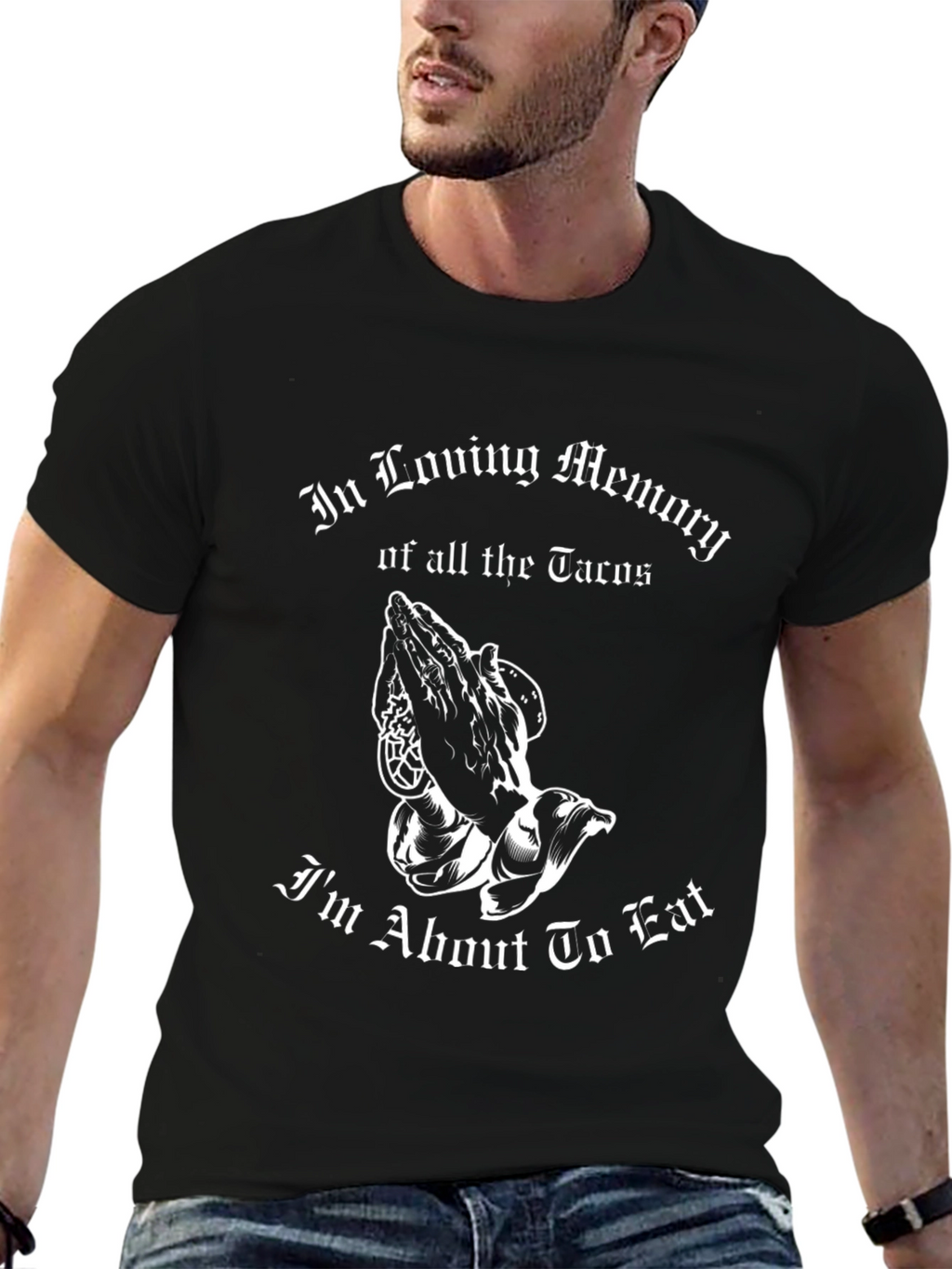 In Loving Memory of Tacos Funny Graphic T-Shirt