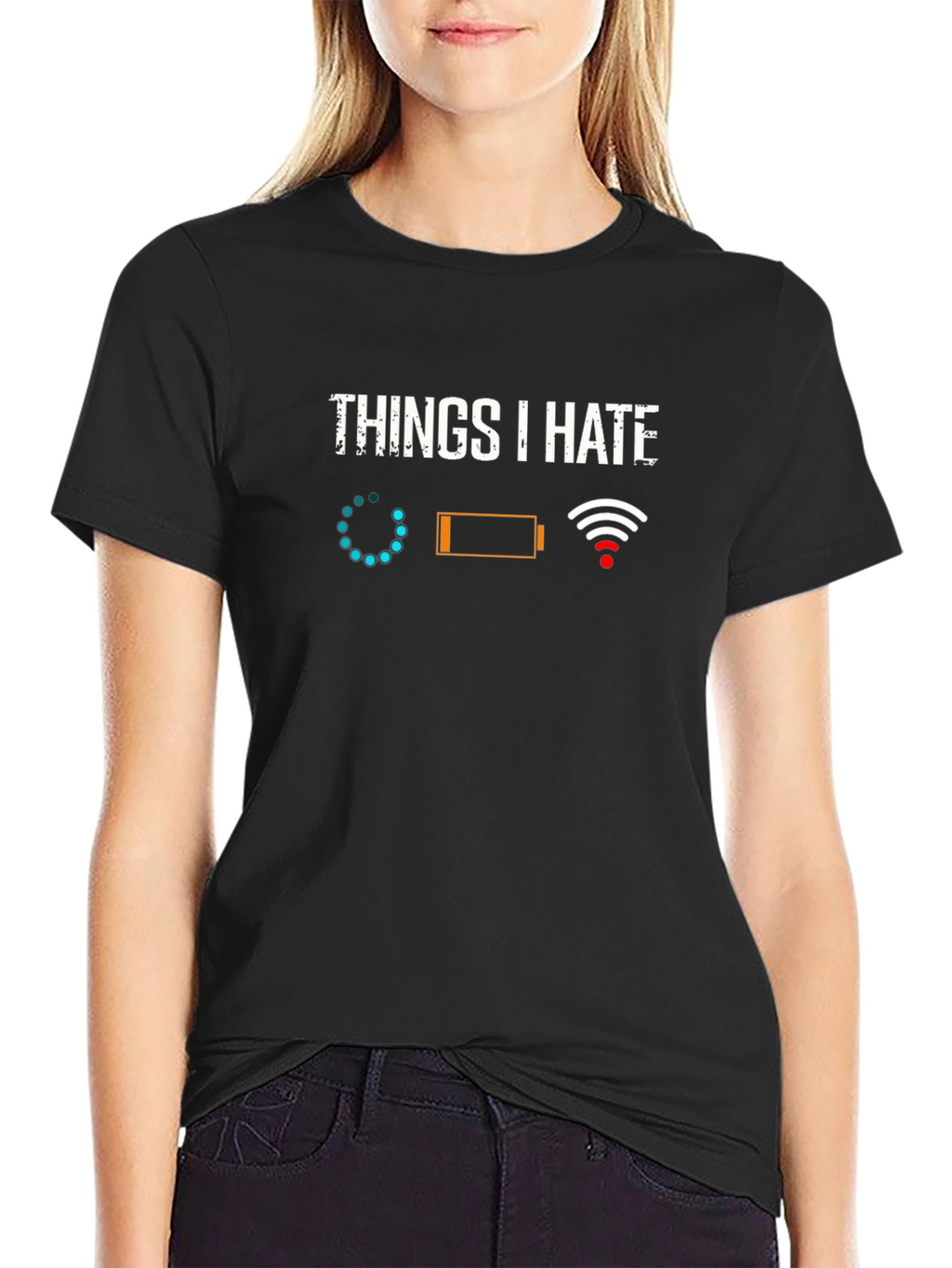 Funny Tech Hater T-Shirt - Things I Hate Tee