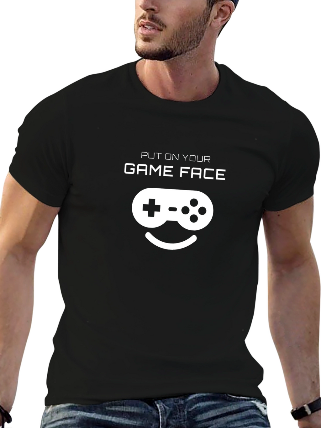 Game Face T-Shirt - Gamer Style Cotton Tee